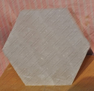 White salt bricks 1.5x8x8 inches hexagonal