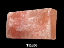 pink salt tile 1x4x8 inches one side natural